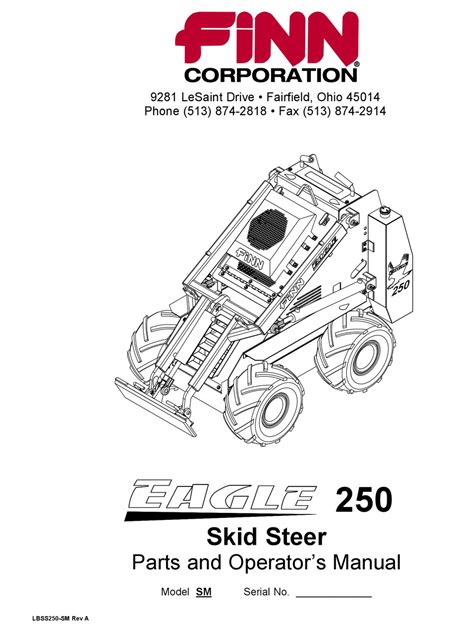 finn eagle 250 mini skid steer|Finn EAGLE 250 Manuals .